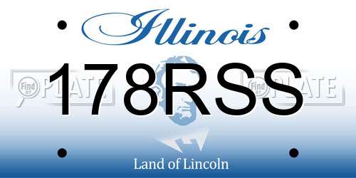 178RSS Illinois License Plate