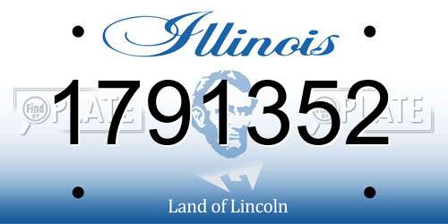 1791352 Illinois License Plate
