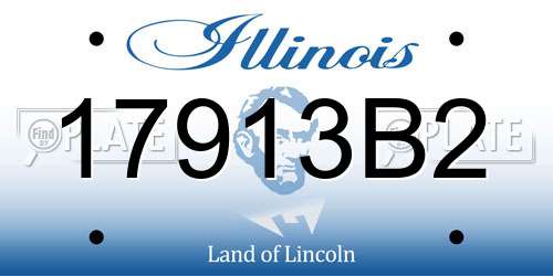 17913B2 Illinois License Plate