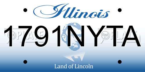 1791NYTA Illinois License Plate