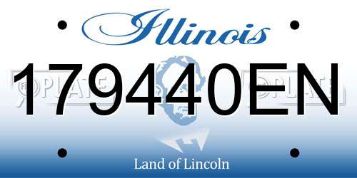 179440EN Illinois License Plate