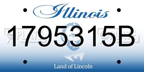 1795315B Illinois License Plate