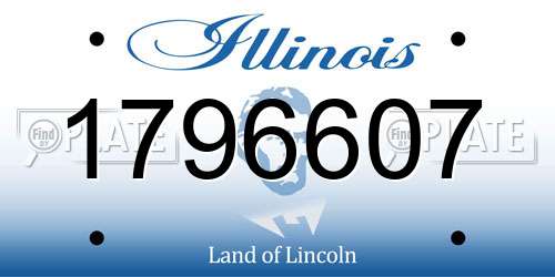 1796607 Illinois License Plate