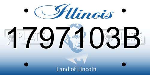 1797103B Illinois License Plate