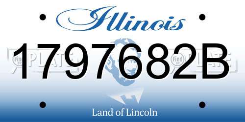 1797682B Illinois License Plate