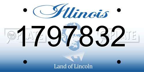 1797832 Illinois License Plate
