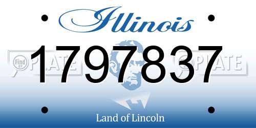 1797837 Illinois License Plate