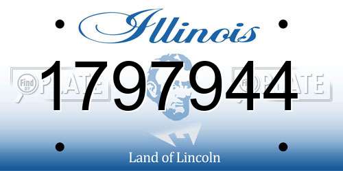 1797944 Illinois License Plate