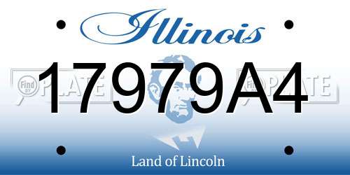 17979A4 Illinois License Plate