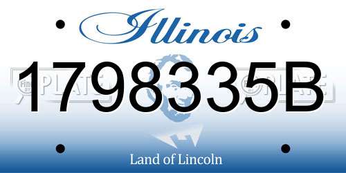 1798335B Illinois License Plate