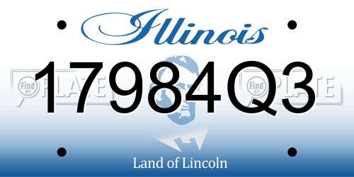17984Q3 Illinois License Plate