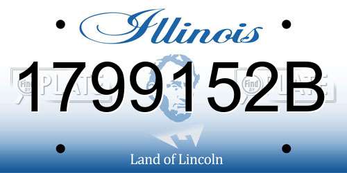 1799152B Illinois License Plate