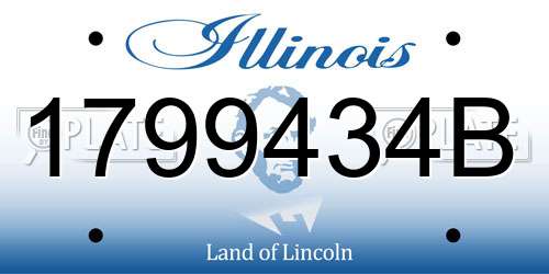 1799434B Illinois License Plate