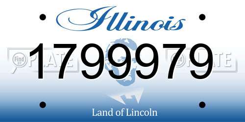 1799979 Illinois License Plate