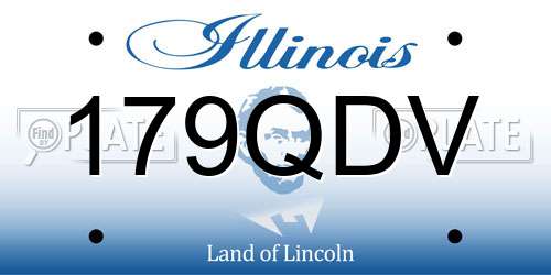 179QDV Illinois License Plate