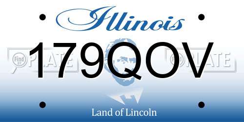 179QOV Illinois License Plate