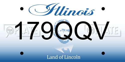 179QQV Illinois License Plate