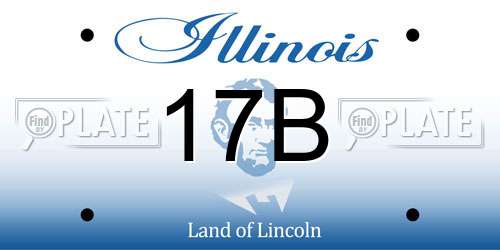 17B Illinois License Plate