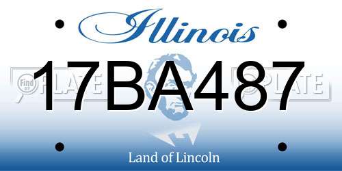17BA487 Illinois License Plate