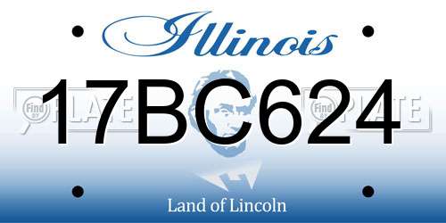 17BC624 Illinois License Plate
