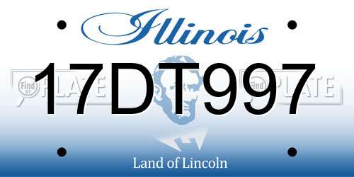 17DT997 Illinois License Plate