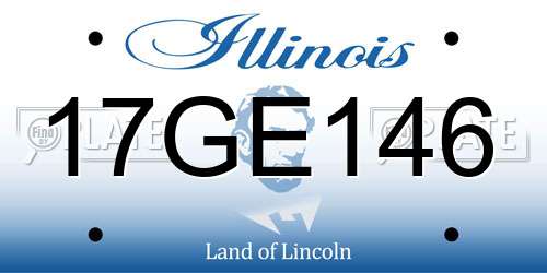 17GE146 Illinois License Plate