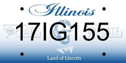 17IG155 Illinois License Plate