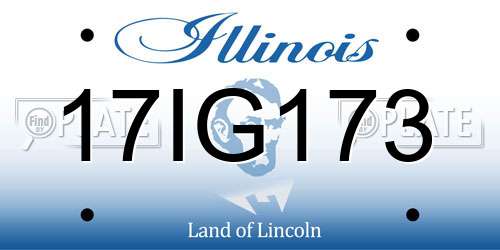 17IG173 Illinois License Plate