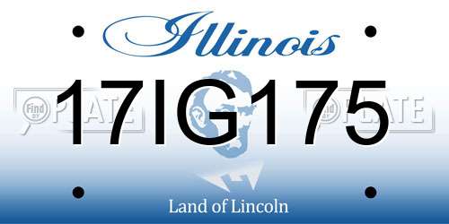 17IG175 Illinois License Plate