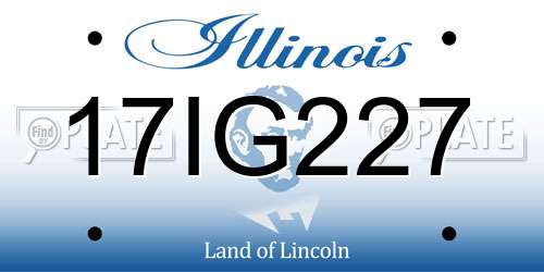 17IG227 Illinois License Plate