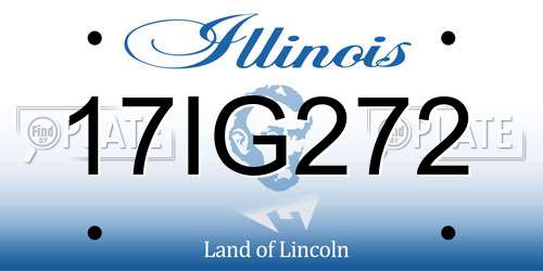 17IG272 Illinois License Plate
