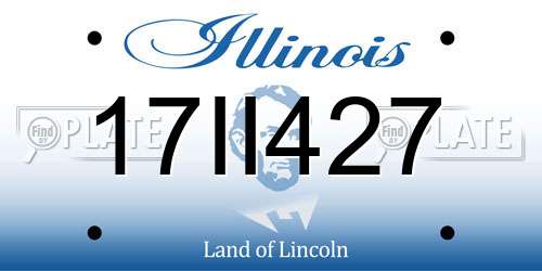 17II427 Illinois License Plate