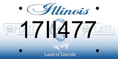 17II477 Illinois License Plate