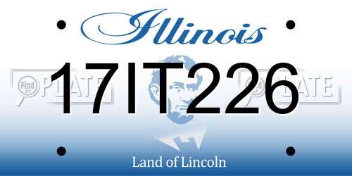 17IT226 Illinois License Plate