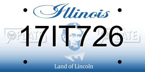 17IT726 Illinois License Plate
