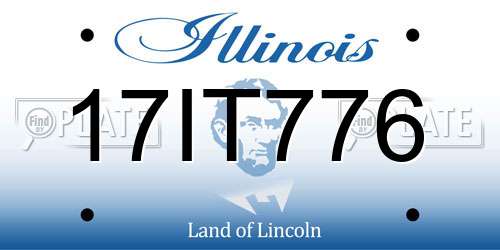 17IT776 Illinois License Plate