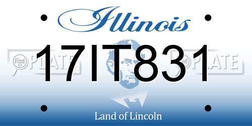 17IT831 Illinois License Plate