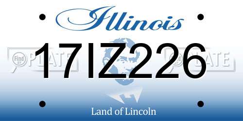 17IZ226 Illinois License Plate