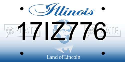 17IZ776 Illinois License Plate