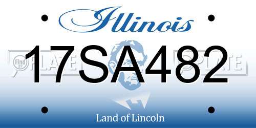 17SA482 Illinois License Plate