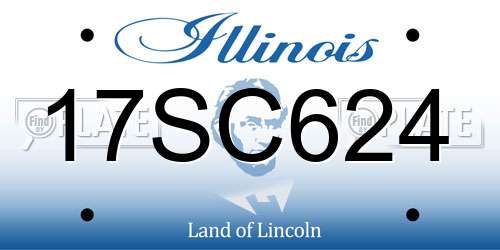 17SC624 Illinois License Plate