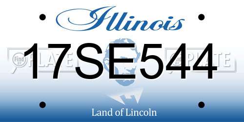 17SE544 Illinois License Plate