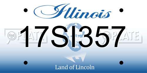 17SI357 Illinois License Plate