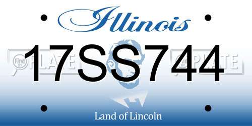 17SS744 Illinois License Plate