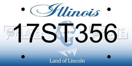 17ST356 Illinois License Plate