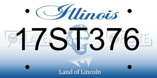 17ST376 Illinois License Plate