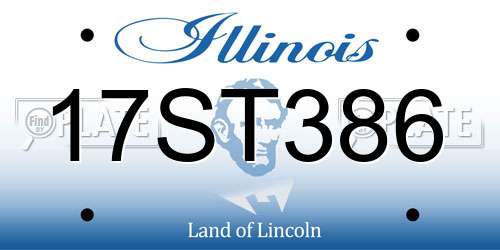17ST386 Illinois License Plate