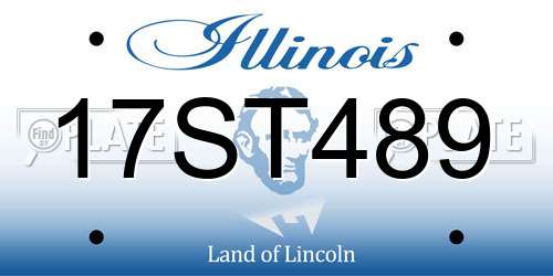 17ST489 Illinois License Plate