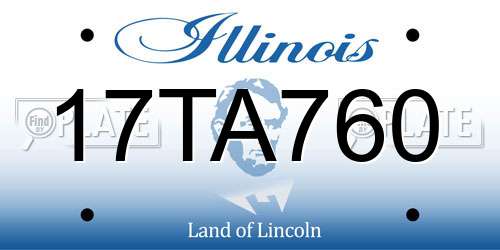 17TA760 Illinois License Plate