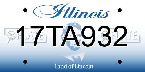 17TA932 Illinois License Plate